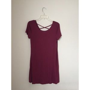 Wine colored dress t-shirt from Target, size S.